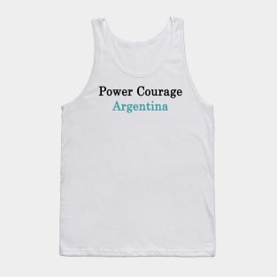 Power Courage Argentina Tank Top